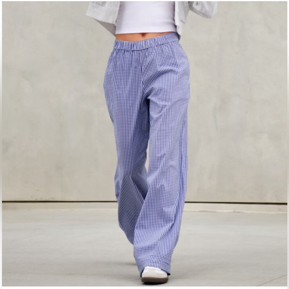Hollister Poplin Wide-Leg Sleep pants size XS.